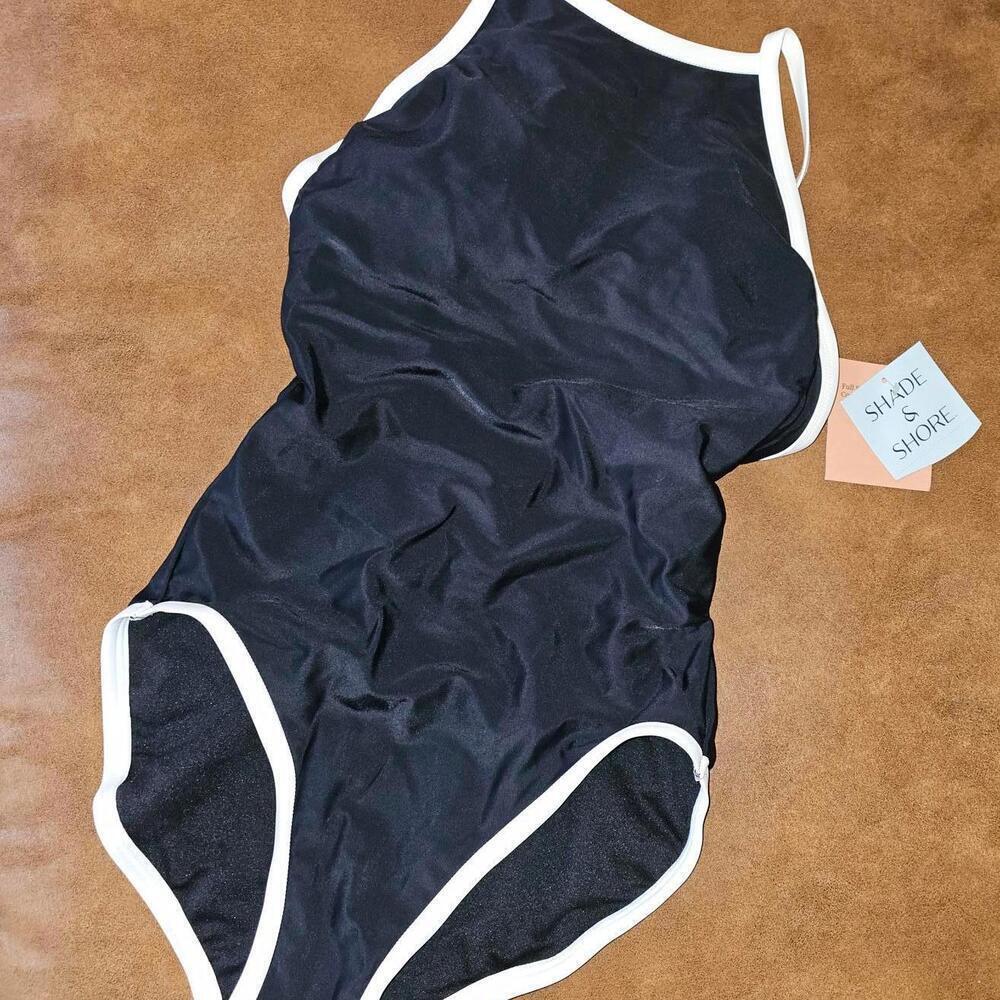 Shade & Shore Women's Black One-Piece Swimsuit - XS